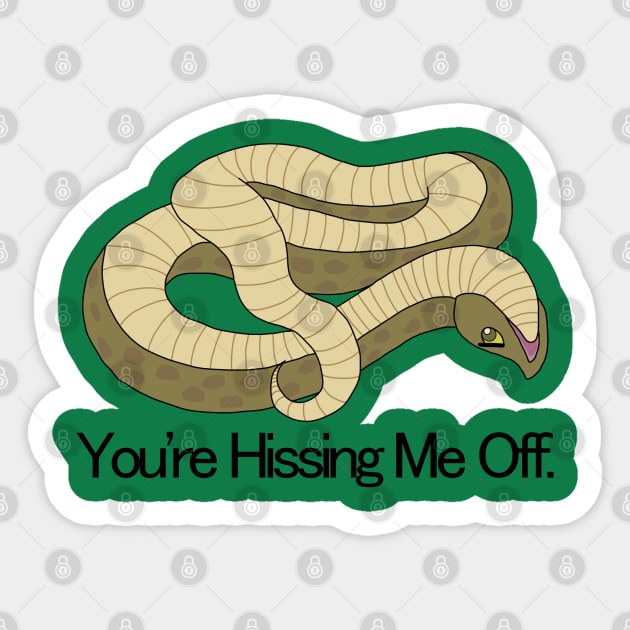 Hognose- Hissing Me Off Sticker by OrangeCat